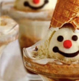 Recetas originales helados con caritas